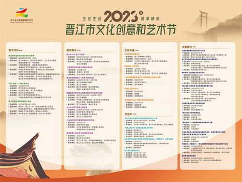 2023晋江市文化创意与艺术节 30项活动邀您共赏数字文创盛宴
